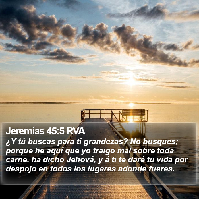 Jeremías 45:5 RVA Bible Study