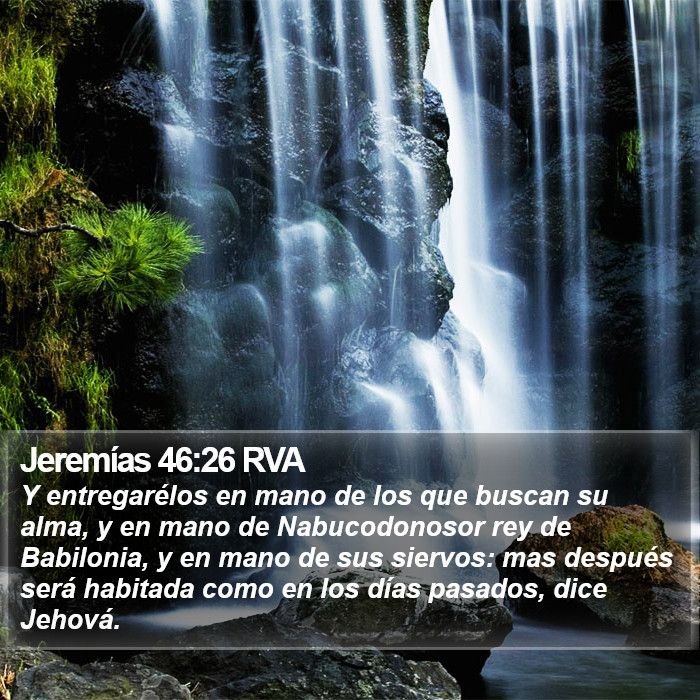 Jeremías 46:26 RVA Bible Study