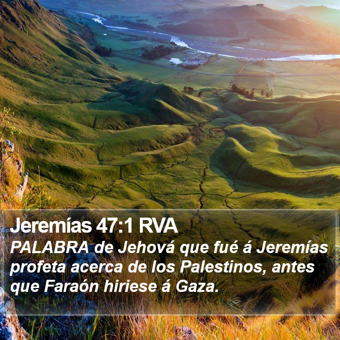 Jeremías 47:1 RVA Bible Study