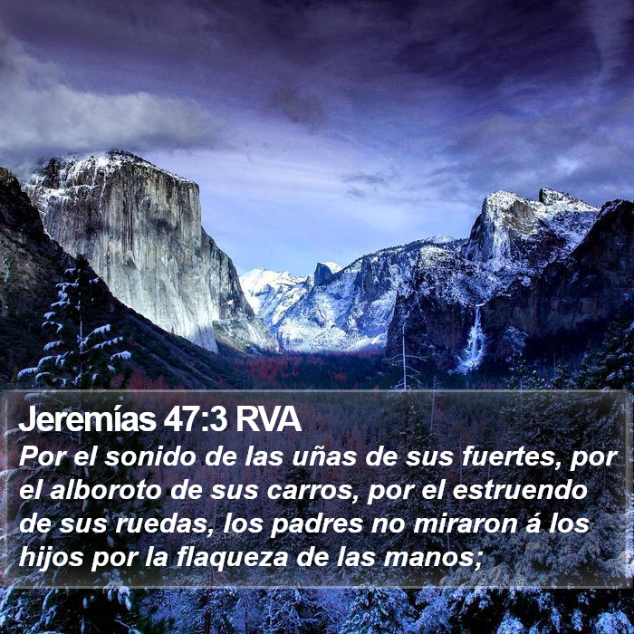 Jeremías 47:3 RVA Bible Study