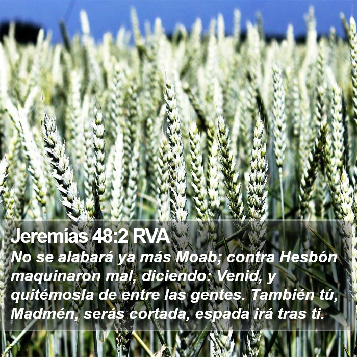 Jeremías 48:2 RVA Bible Study