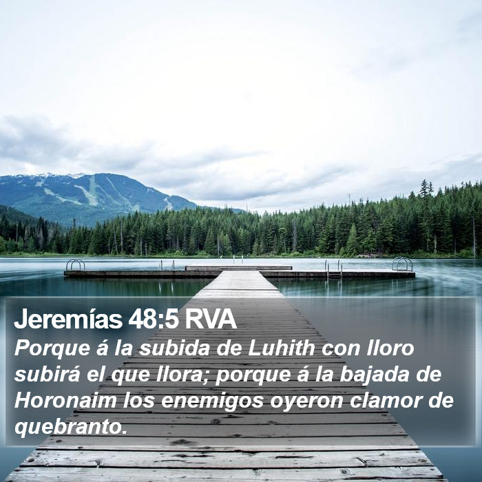 Jeremías 48:5 RVA Bible Study