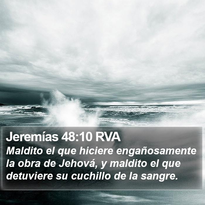 Jeremías 48:10 RVA Bible Study