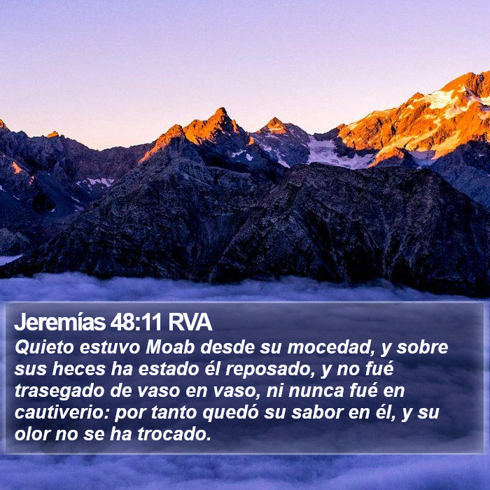 Jeremías 48:11 RVA Bible Study