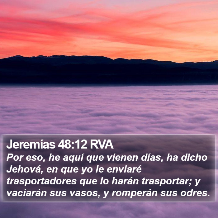 Jeremías 48:12 RVA Bible Study