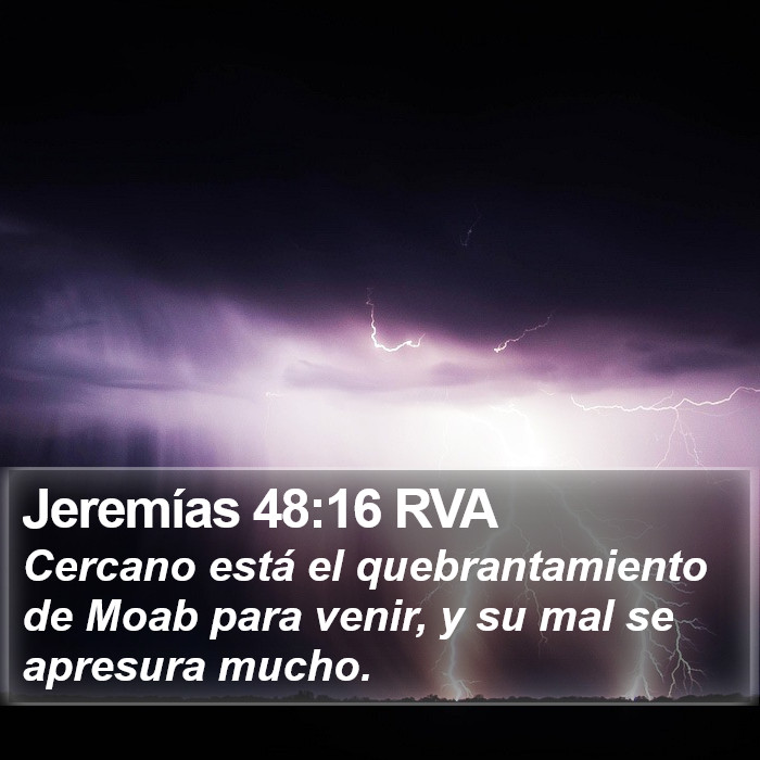 Jeremías 48:16 RVA Bible Study