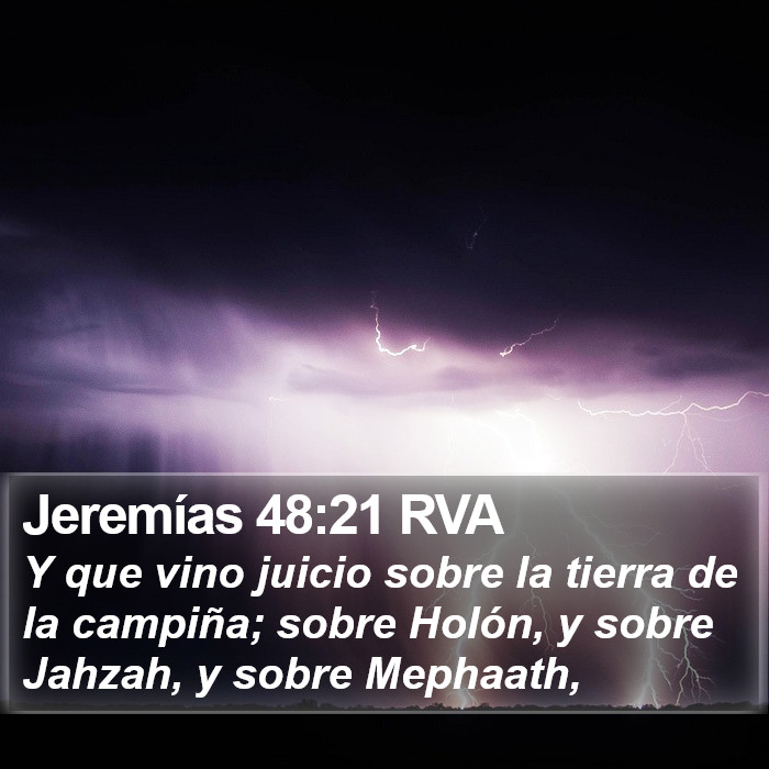 Jeremías 48:21 RVA Bible Study