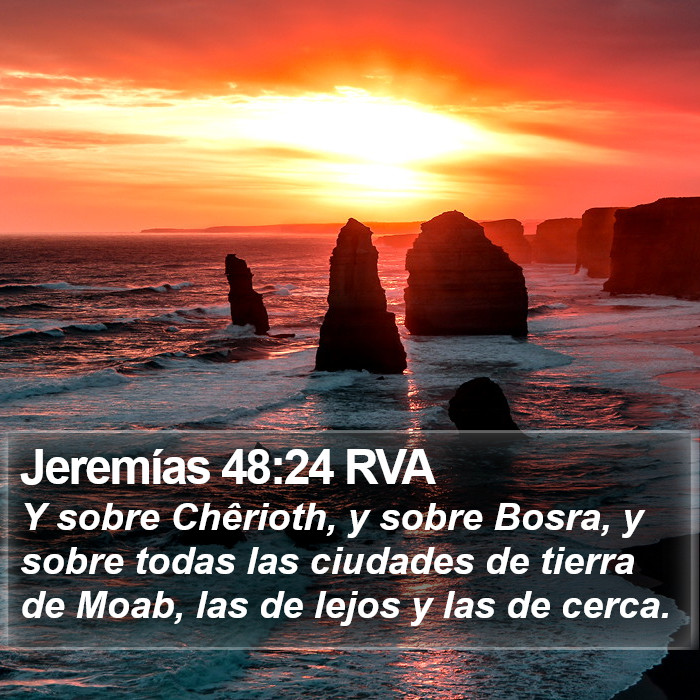 Jeremías 48:24 RVA Bible Study