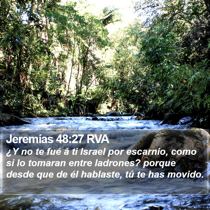 Jeremías 48:27 RVA Bible Study