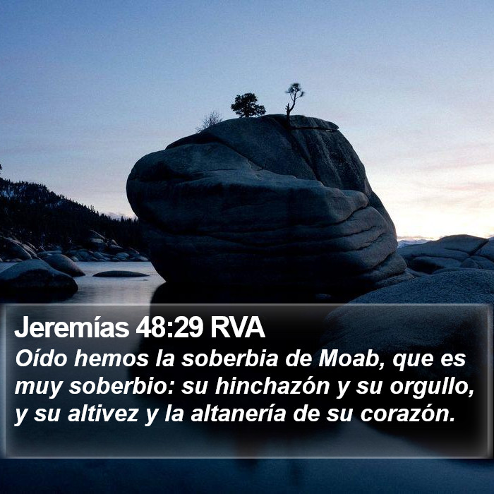 Jeremías 48:29 RVA Bible Study