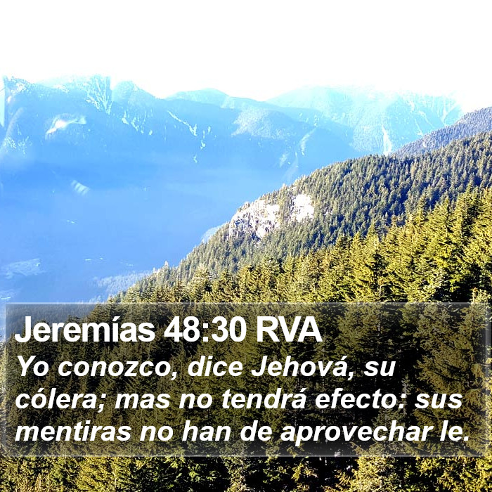 Jeremías 48:30 RVA Bible Study