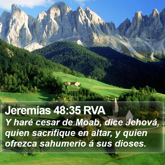 Jeremías 48:35 RVA Bible Study