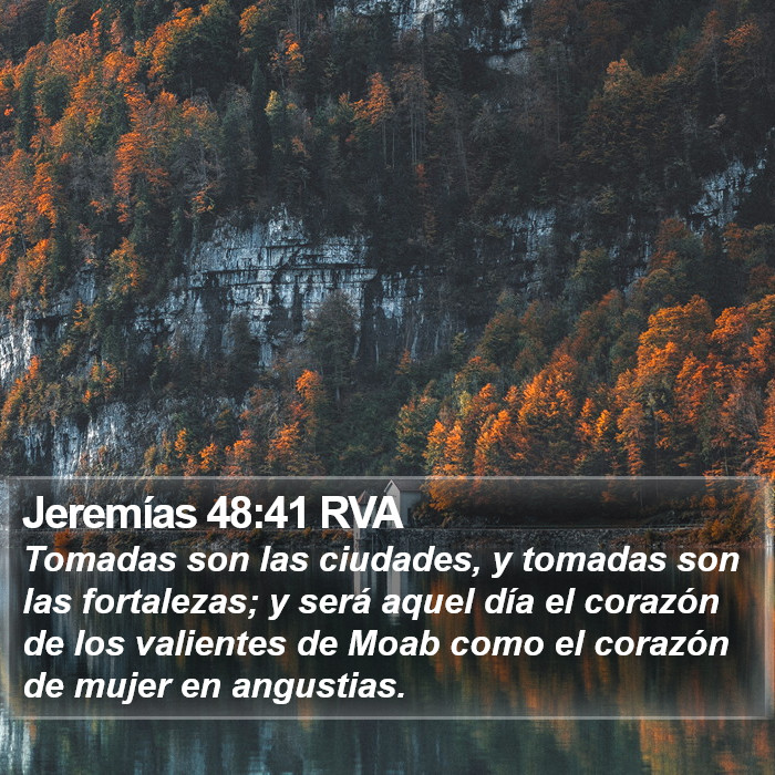 Jeremías 48:41 RVA Bible Study