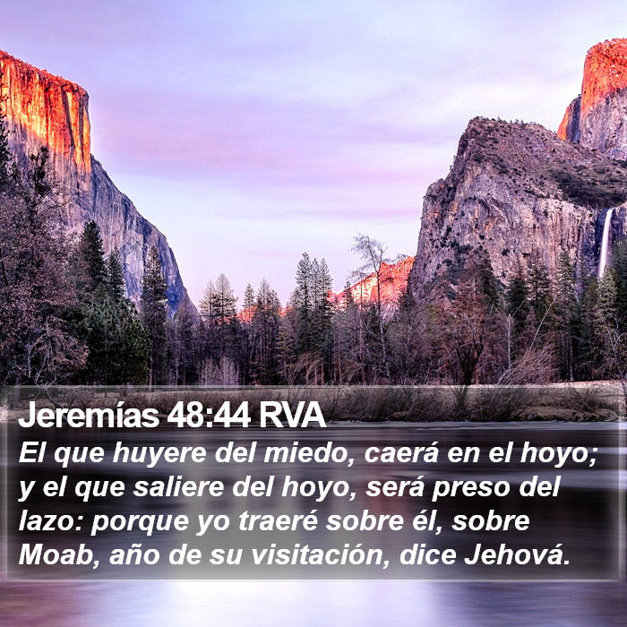 Jeremías 48:44 RVA Bible Study