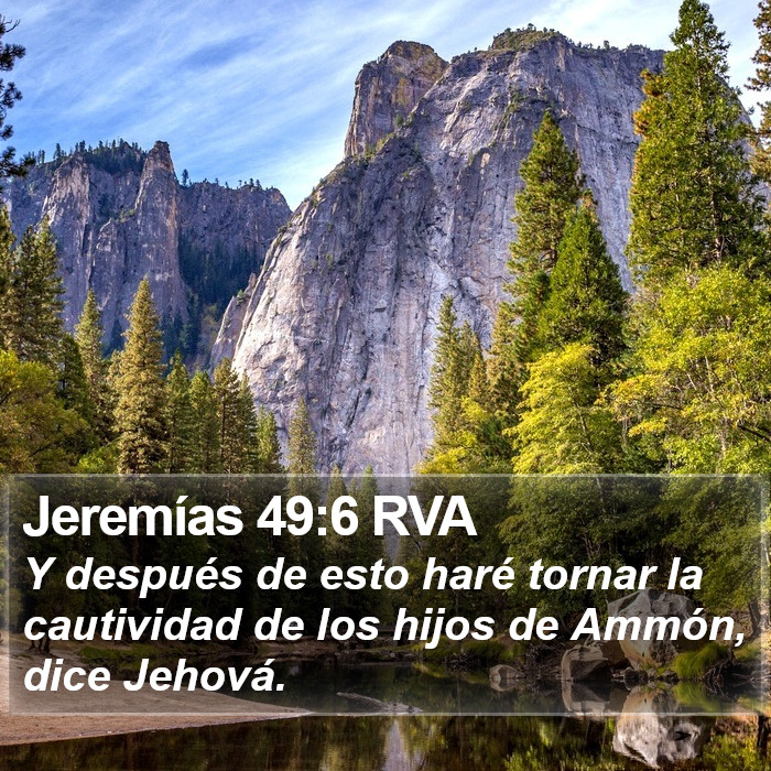 Jeremías 49:6 RVA Bible Study