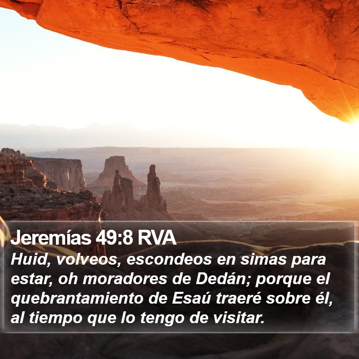 Jeremías 49:8 RVA Bible Study