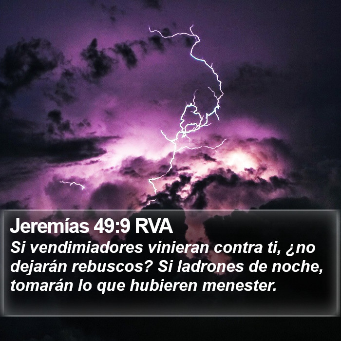 Jeremías 49:9 RVA Bible Study