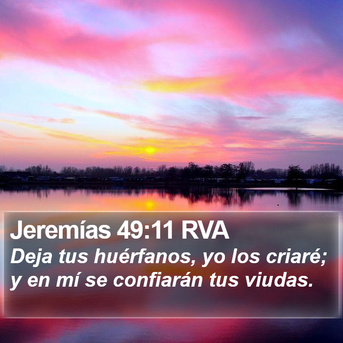 Jeremías 49:11 RVA Bible Study