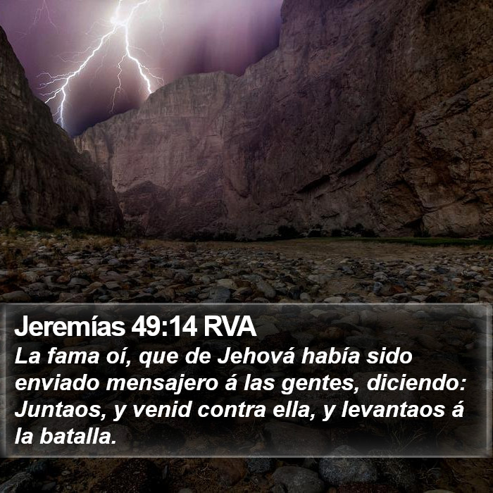 Jeremías 49:14 RVA Bible Study