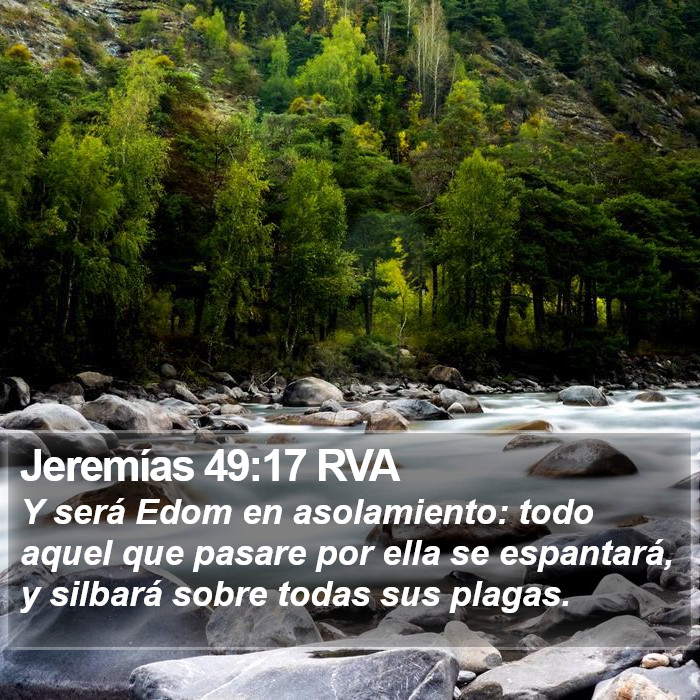 Jeremías 49:17 RVA Bible Study