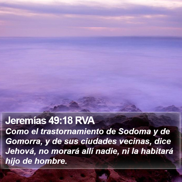 Jeremías 49:18 RVA Bible Study