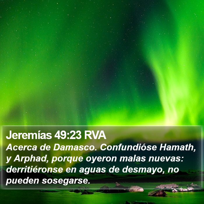 Jeremías 49:23 RVA Bible Study