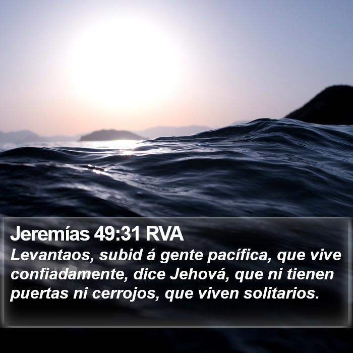 Jeremías 49:31 RVA Bible Study