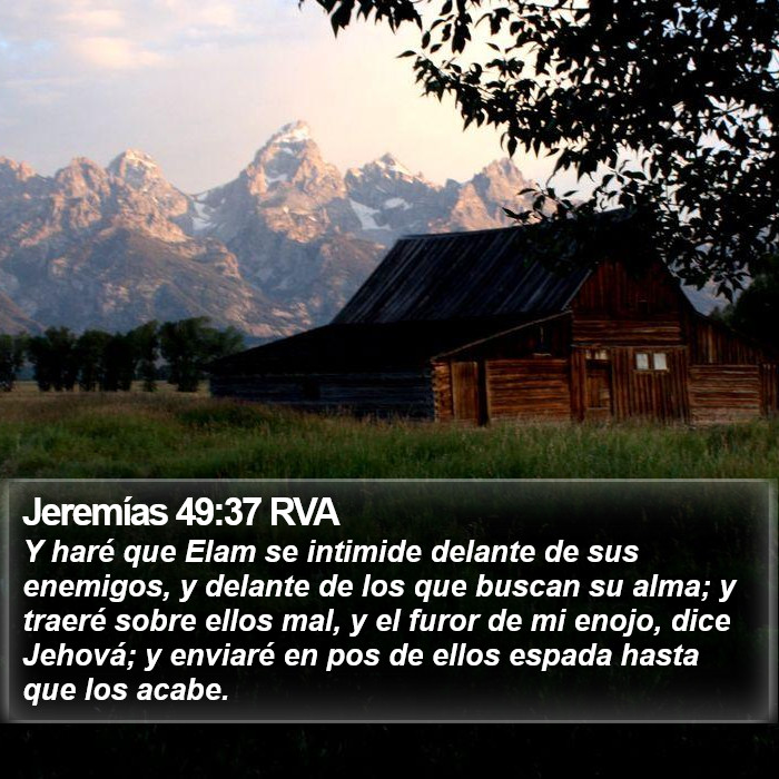 Jeremías 49:37 RVA Bible Study