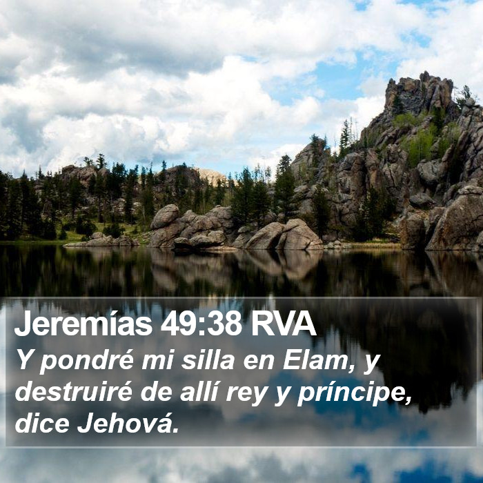 Jeremías 49:38 RVA Bible Study