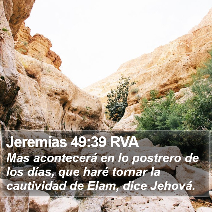 Jeremías 49:39 RVA Bible Study