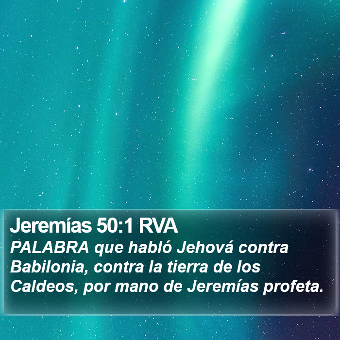 Jeremías 50:1 RVA Bible Study