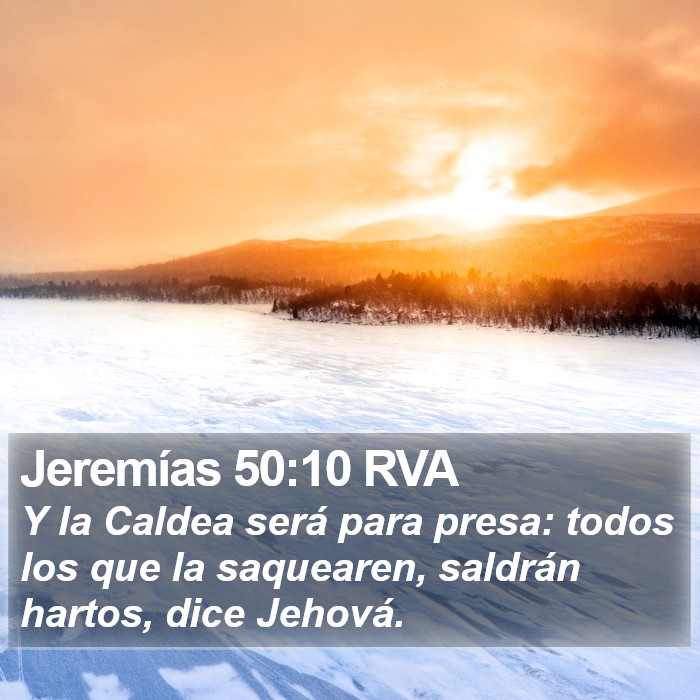 Jeremías 50:10 RVA Bible Study