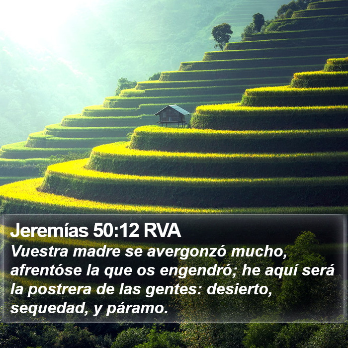 Jeremías 50:12 RVA Bible Study