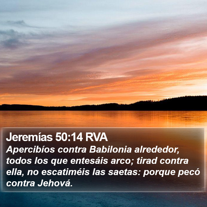 Jeremías 50:14 RVA Bible Study