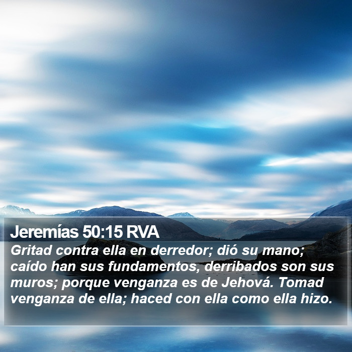 Jeremías 50:15 RVA Bible Study