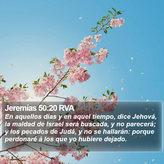 Jeremías 50:20 RVA Bible Study