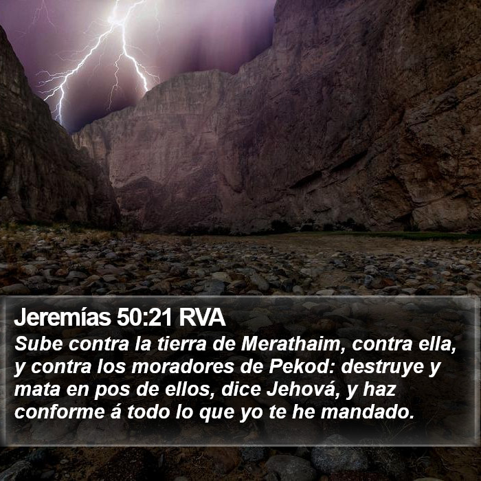 Jeremías 50:21 RVA Bible Study