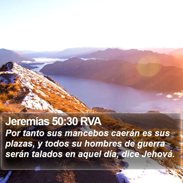 Jeremías 50:30 RVA Bible Study