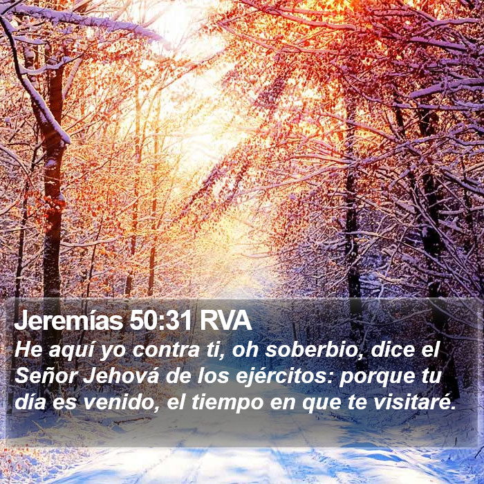 Jeremías 50:31 RVA Bible Study