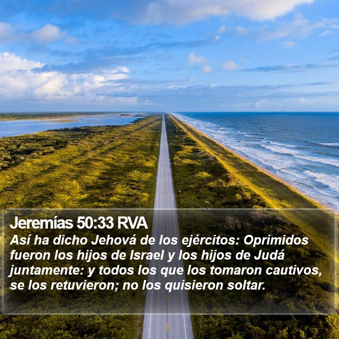 Jeremías 50:33 RVA Bible Study