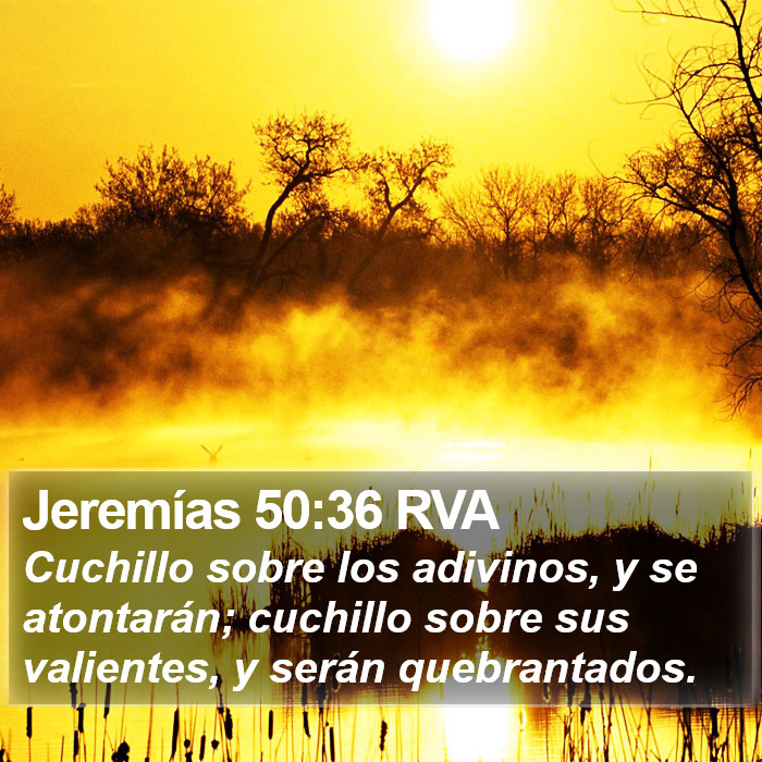 Jeremías 50:36 RVA Bible Study