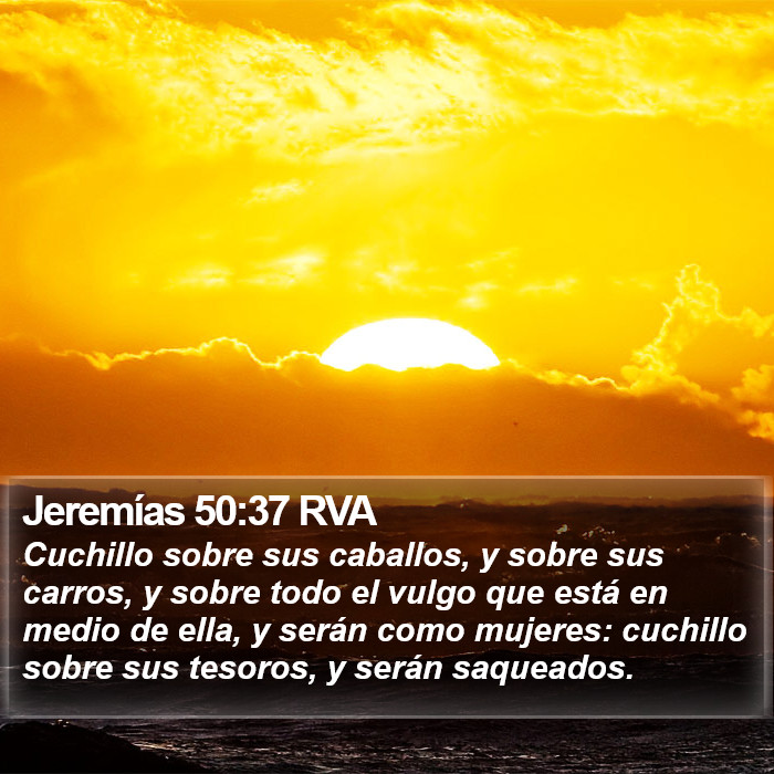 Jeremías 50:37 RVA Bible Study