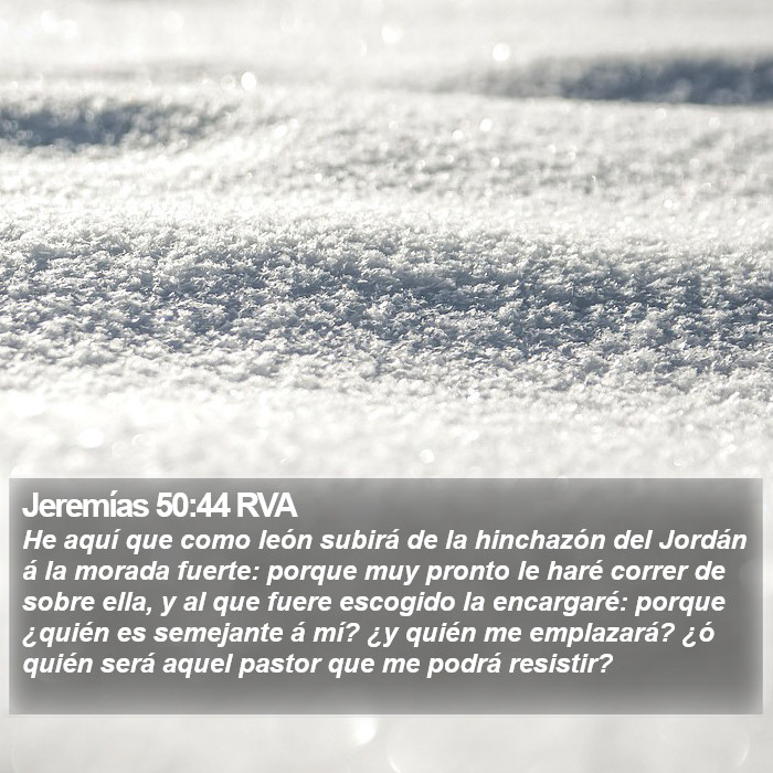 Jeremías 50:44 RVA Bible Study