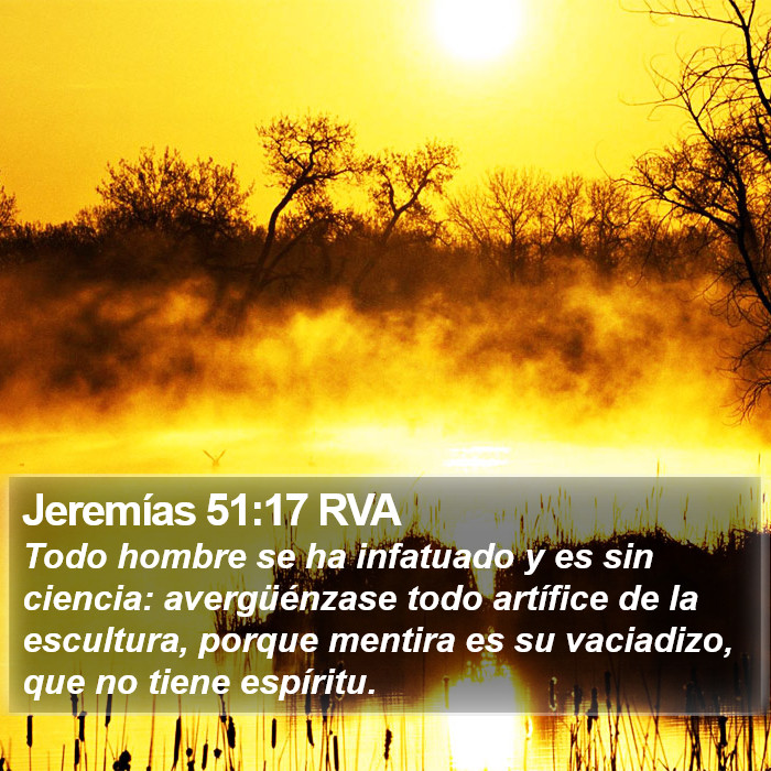 Jeremías 51:17 RVA Bible Study