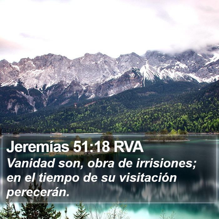 Jeremías 51:18 RVA Bible Study