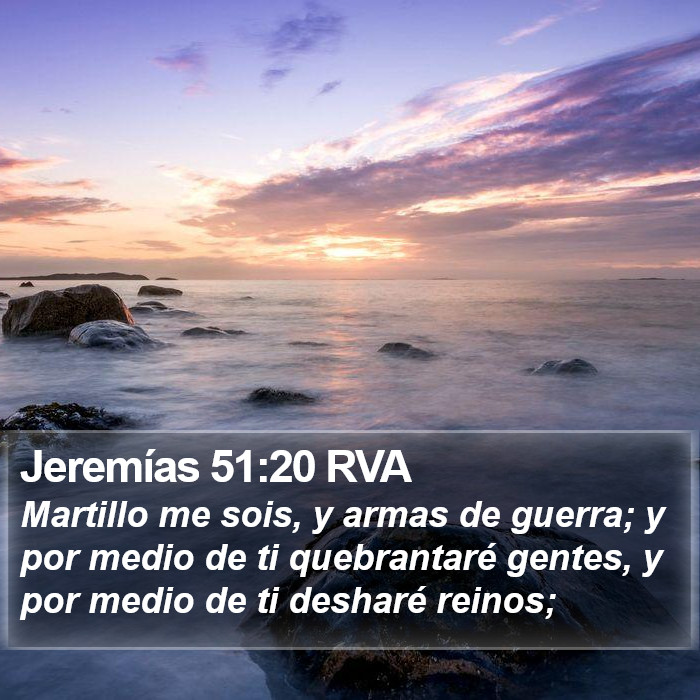 Jeremías 51:20 RVA Bible Study