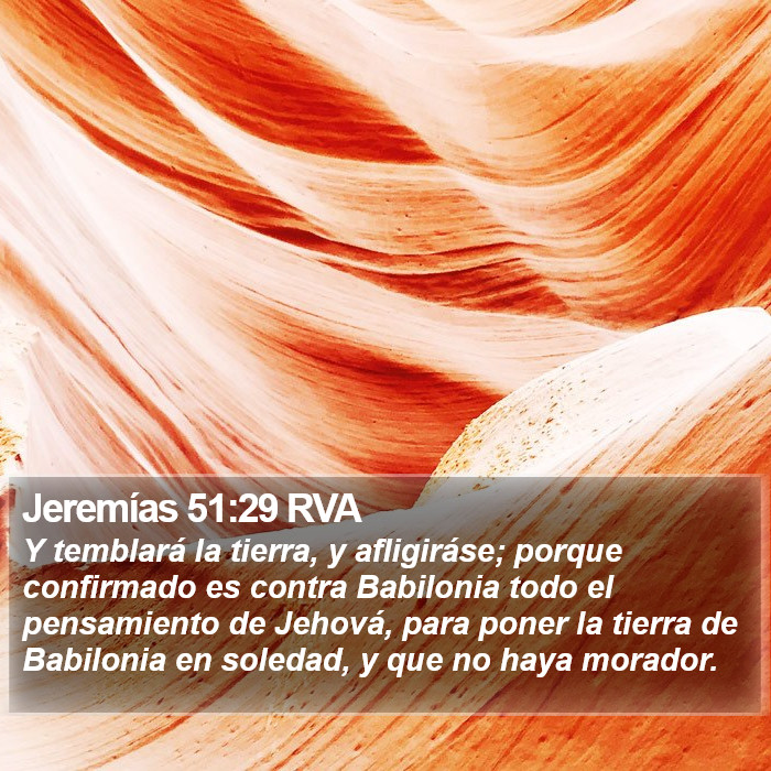 Jeremías 51:29 RVA Bible Study