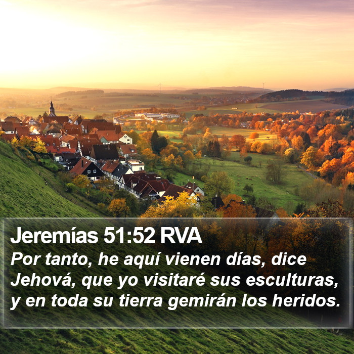 Jeremías 51:52 RVA Bible Study