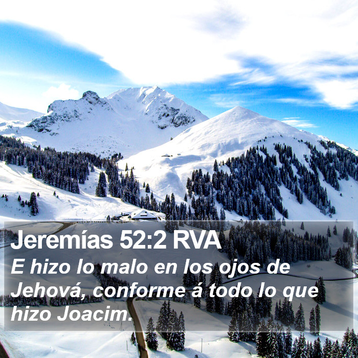 Jeremías 52:2 RVA Bible Study