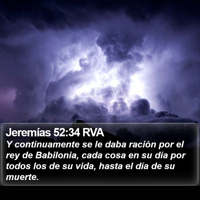 Jeremías 52:34 RVA Bible Study